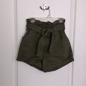 Abercrombie Dark Green Twill shorts